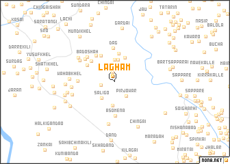 map of Lagham