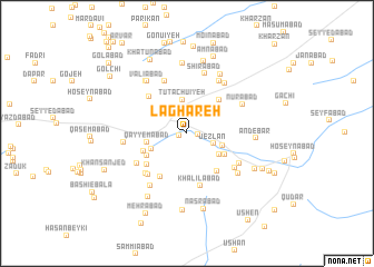 map of Lāghareh