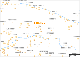 map of Lāghar