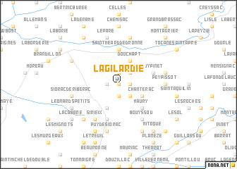 map of La Gilardie