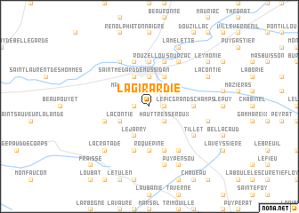 map of Lagirardie