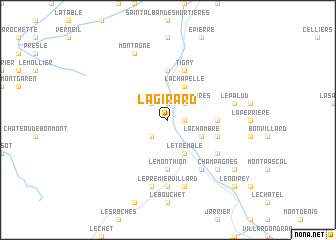 map of La Girard