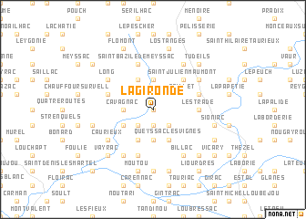 map of La Gironde