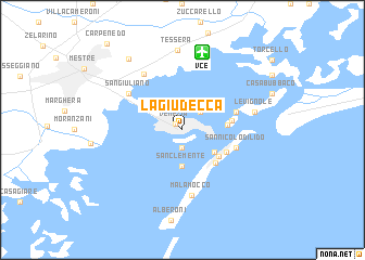 map of La Giudecca