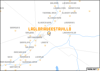 map of La Gloria de Estavillo