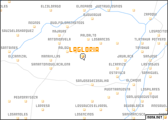 map of La Gloria