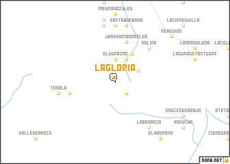 map of La Gloria