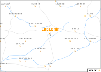 map of La Gloria