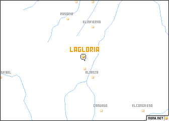 map of La Gloria