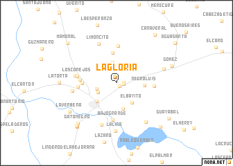 map of La Gloria