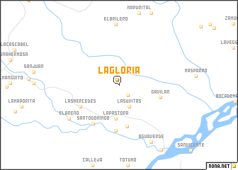 map of La Gloria