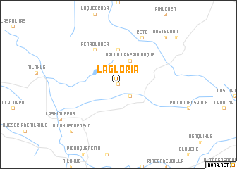 map of La Gloria