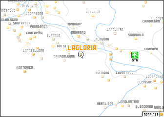 map of La Gloria