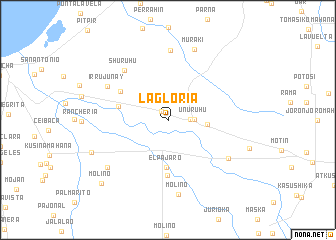 map of La Gloria