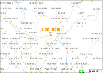 map of La Gloria