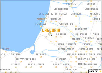 map of La Gloria