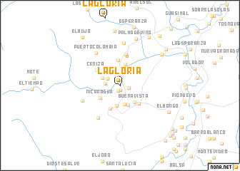 map of La Gloria