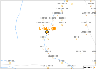 map of La Gloria