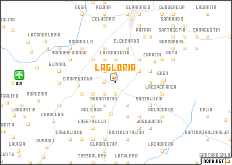 map of La Gloria