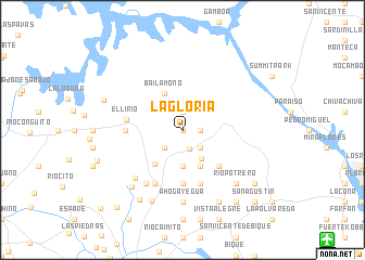 map of La Gloria