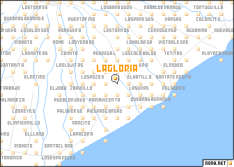 map of La Gloria