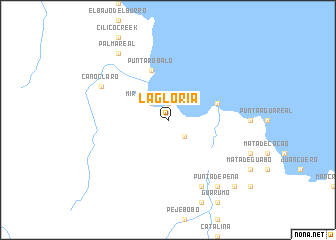 map of La Gloria