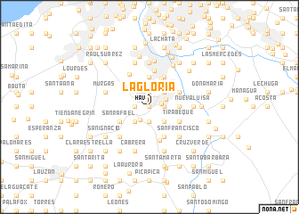 map of La Gloria