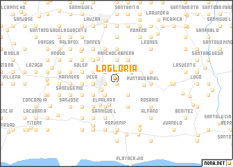 map of La Gloria