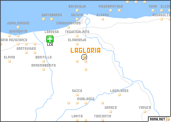 map of La Gloria