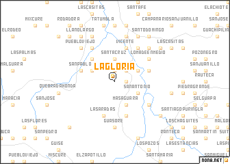 map of La Gloria