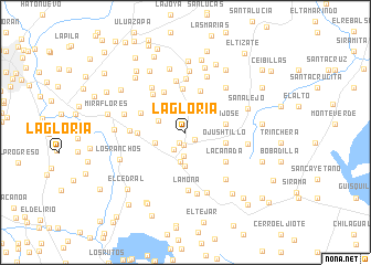 map of La Gloria