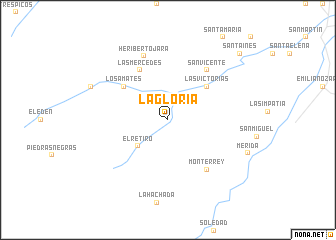 map of La Gloria