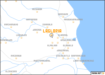 map of La Gloria