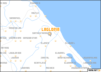 map of La Gloria