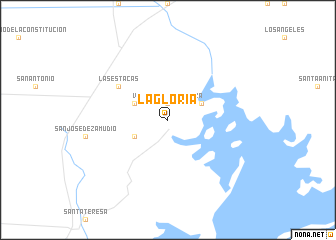 map of La Gloria