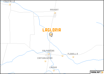 map of La Gloria