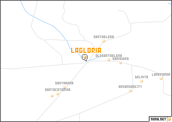 map of La Gloria