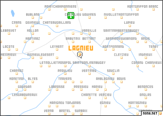 map of Lagnieu