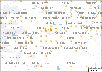 map of Lagny