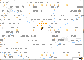 map of Lagny