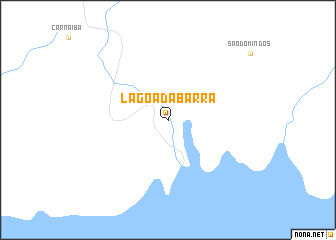 map of Lagoa da Barra