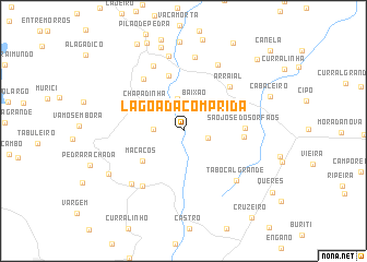 map of Lagoa da Comprida