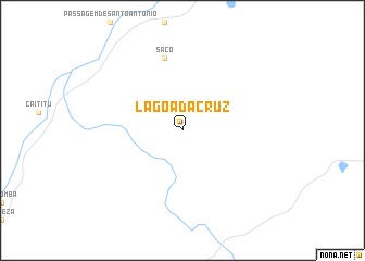 map of Lagoa da Cruz