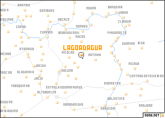 map of Lagoa dʼÁgua