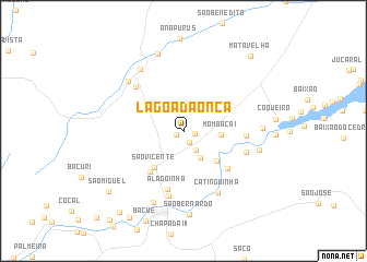 map of Lagoa da Onça