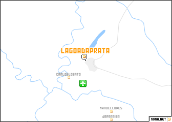 map of Lagoa da Prata