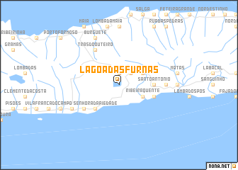 map of Lagoa das Furnas