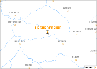 map of Lagoa de Baixo