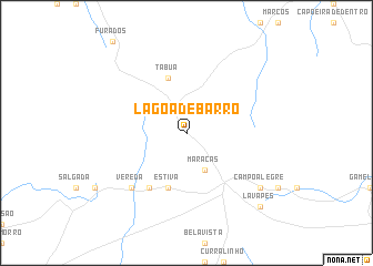 map of Lagoa de Barro