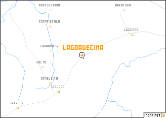 map of Lagoa de Cima